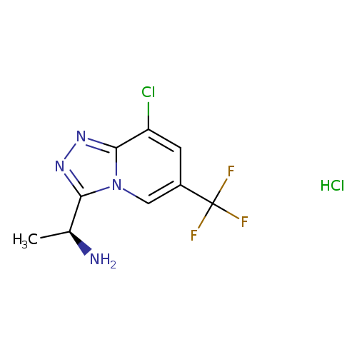 (1S)-1-[8-chloro-6-(trifluoromethyl)-[1,2,4]triazolo[4,3-a]pyridin-3-yl]ethan-1-amine hydrochloride