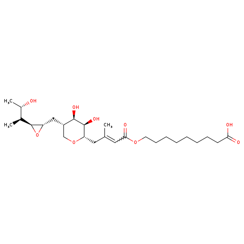 L-talo-Non-2-enonic acid, 5,9-anhydro-2,3,4,8-tetradeoxy-8-[[(2S,3S)-3-[(1S,2S)-2-hydroxy-1-methylpropyl]oxiranyl]methyl]-3-methyl-, 8-carboxyoctyl ester, (2E)-