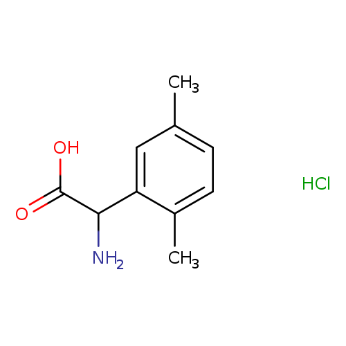 Benzeneacetic acid, α-amino-2,5-dimethyl-, hydrochloride (1:1)