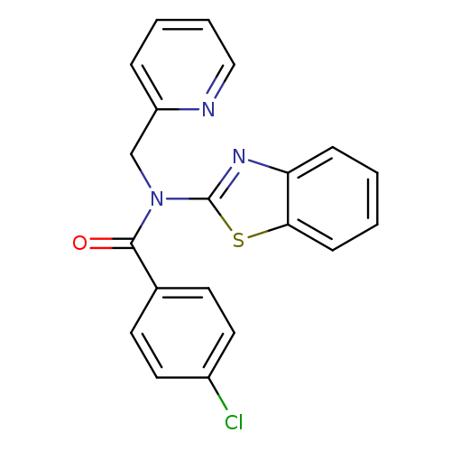 N-(1,3-benzothiazol-2-yl)-4-chloro-N-[(pyridin-2-yl)methyl]benzamide