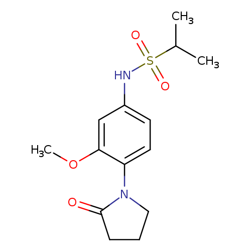 N-[3-methoxy-4-(2-oxopyrrolidin-1-yl)phenyl]propane-2-sulfonamide