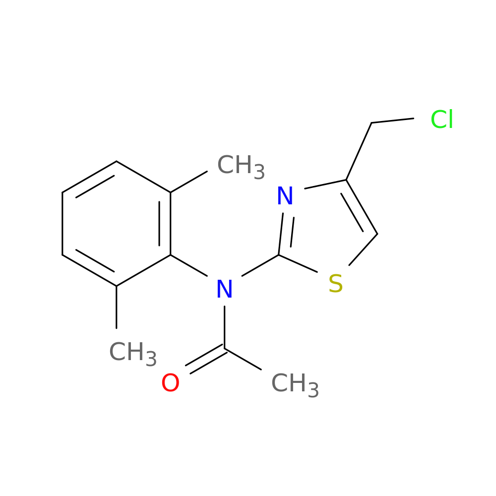 N-[4-(chloromethyl)-1,3-thiazol-2-yl]-N-(2,6-dimethylphenyl)acetamide