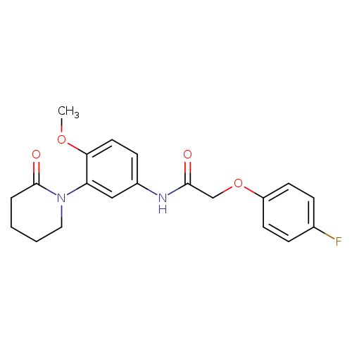 2-(4-fluorophenoxy)-N-[4-methoxy-3-(2-oxopiperidin-1-yl)phenyl]acetamide