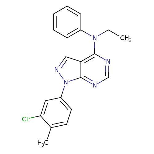 1-(3-chloro-4-methylphenyl)-N-ethyl-N-phenyl-1H-pyrazolo[3,4-d]pyrimidin-4-amine