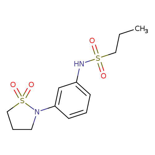 N-[3-(1,1-dioxo-1lambda6,2-thiazolidin-2-yl)phenyl]propane-1-sulfonamide