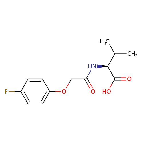 (2S)-2-[2-(4-fluorophenoxy)acetamido]-3-methylbutanoic acid