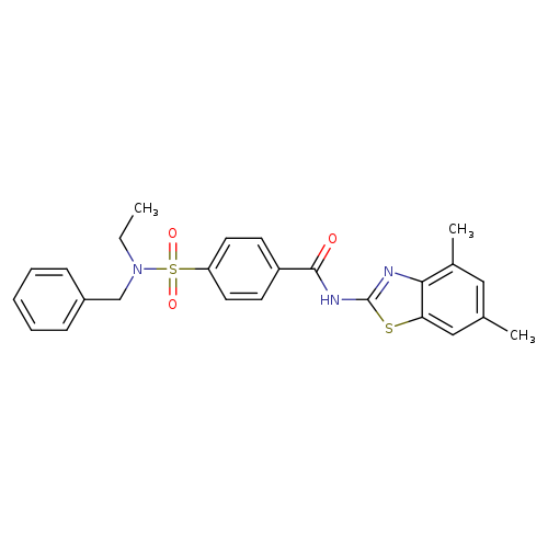 4-[benzyl(ethyl)sulfamoyl]-N-(4,6-dimethyl-1,3-benzothiazol-2-yl)benzamide