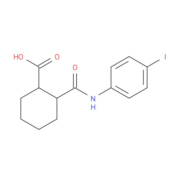 2-[(4-iodophenyl)carbamoyl]cyclohexane-1-carboxylic acid