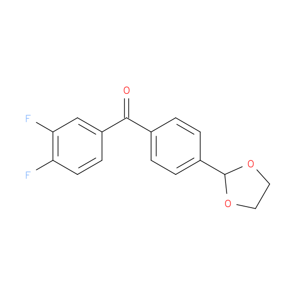 3,4-Difluoro-4'-(1,3-dioxolan-2-yl)benzophenone