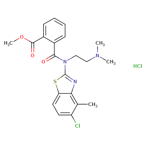methyl 2-[(5-chloro-4-methyl-1,3-benzothiazol-2-yl)[2-(dimethylamino)ethyl]carbamoyl]benzoate hydrochloride