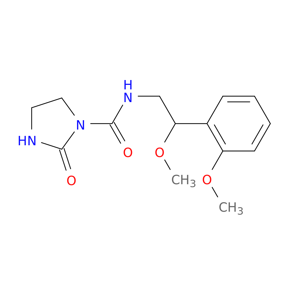 N-[2-methoxy-2-(2-methoxyphenyl)ethyl]-2-oxoimidazolidine-1-carboxamide