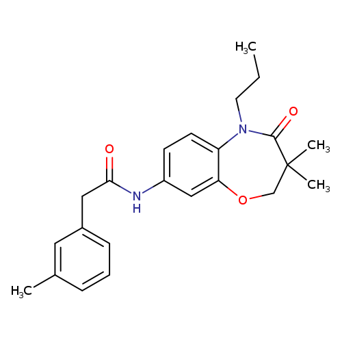 N-(3,3-dimethyl-4-oxo-5-propyl-2,3,4,5-tetrahydro-1,5-benzoxazepin-8-yl)-2-(3-methylphenyl)acetamide