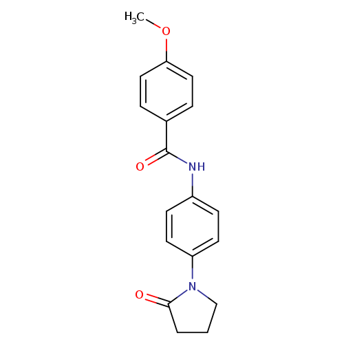 4-methoxy-N-[4-(2-oxopyrrolidin-1-yl)phenyl]benzamide