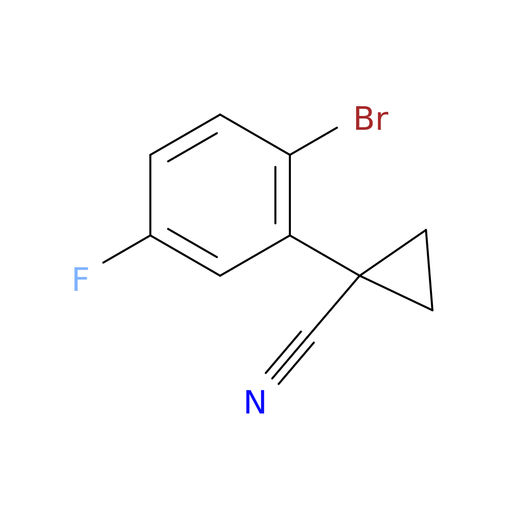 1-(2-bromo-5-fluorophenyl)cyclopropane-1-carbonitrile