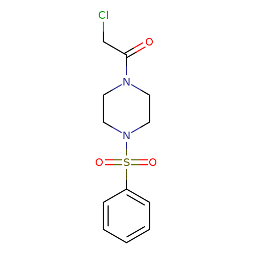1-[4-(benzenesulfonyl)piperazin-1-yl]-2-chloroethan-1-one