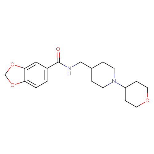 N-{[1-(oxan-4-yl)piperidin-4-yl]methyl}-2H-1,3-benzodioxole-5-carboxamide