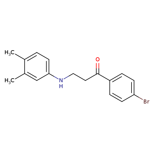 1-(4-Bromophenyl)-3-((3,4-dimethylphenyl)amino)propan-1-one