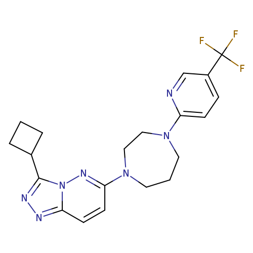 1-{3-cyclobutyl-[1,2,4]triazolo[4,3-b]pyridazin-6-yl}-4-[5-(trifluoromethyl)pyridin-2-yl]-1,4-diazepane