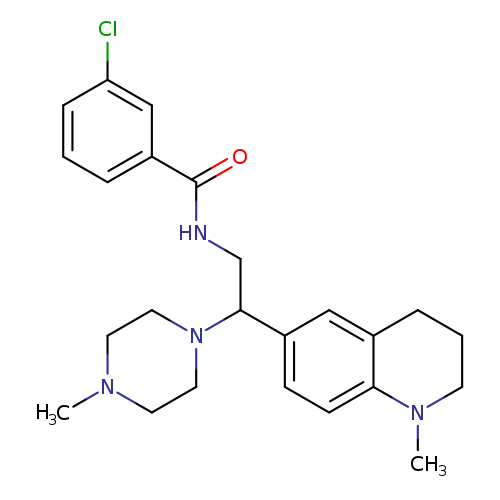3-chloro-N-[2-(1-methyl-1,2,3,4-tetrahydroquinolin-6-yl)-2-(4-methylpiperazin-1-yl)ethyl]benzamide