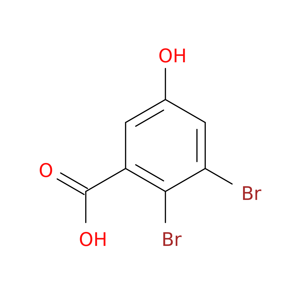 2,3-dibromo-5-hydroxybenzoic acid