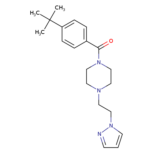 1-(4-tert-butylbenzoyl)-4-[2-(1H-pyrazol-1-yl)ethyl]piperazine