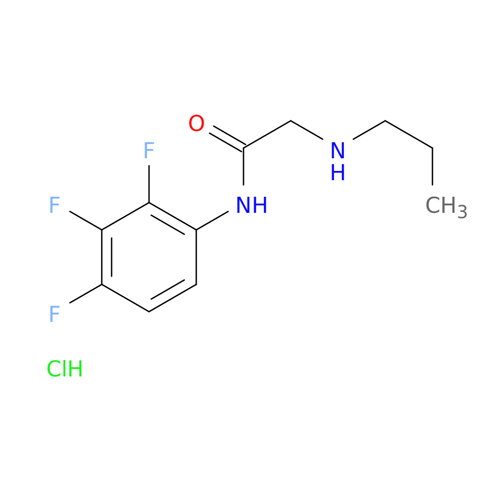 2-(propylamino)-N-(2,3,4-trifluorophenyl)acetamide hydrochloride
