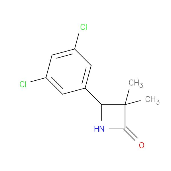 4-(3,5-dichlorophenyl)-3,3-dimethylazetidin-2-one