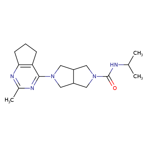 5-{2-methyl-5H,6H,7H-cyclopenta[d]pyrimidin-4-yl}-N-(propan-2-yl)-octahydropyrrolo[3,4-c]pyrrole-2-carboxamide