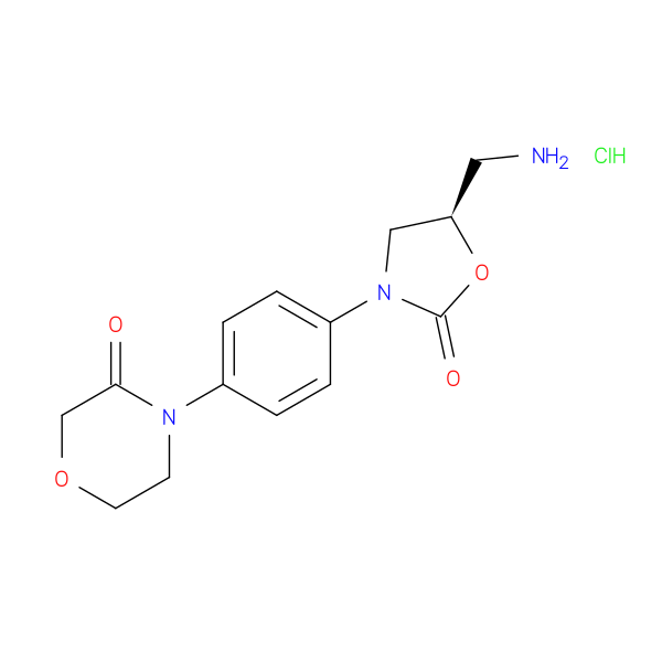 4-[4-[(5R)-5-(aminomethyl)-2-oxo-3-oxazolidinyl]phenyl]-3-morpholinone hydrochloride