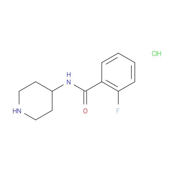 2-fluoro-N-(piperidin-4-yl)benzamide hydrochloride