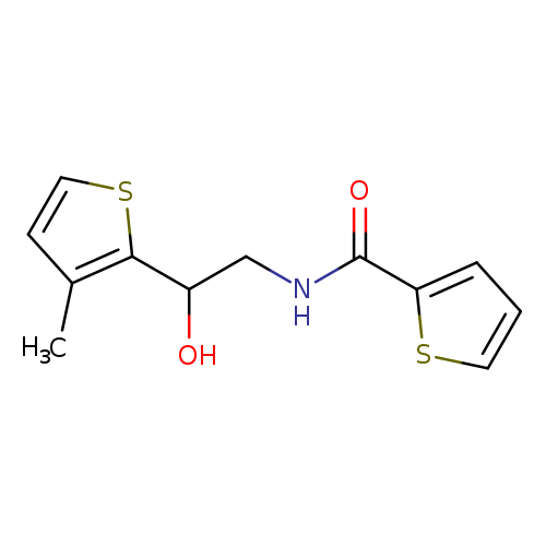 N-[2-hydroxy-2-(3-methylthiophen-2-yl)ethyl]thiophene-2-carboxamide