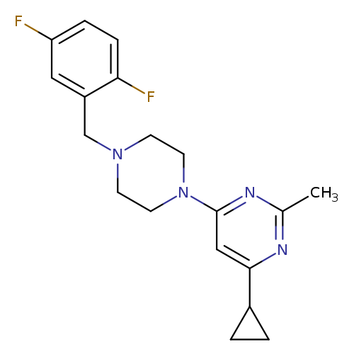 4-cyclopropyl-6-{4-[(2,5-difluorophenyl)methyl]piperazin-1-yl}-2-methylpyrimidine
