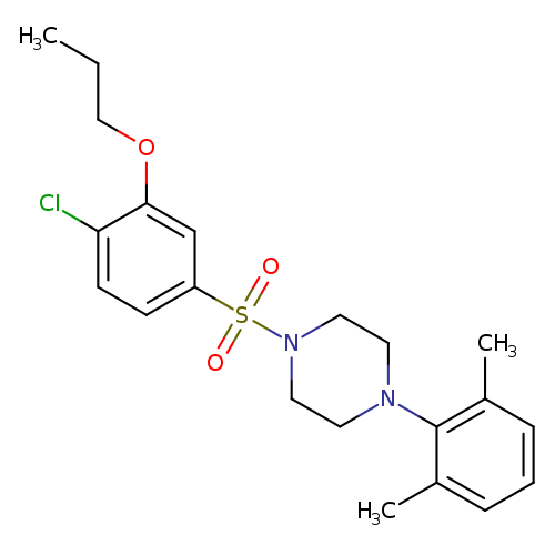1-(4-chloro-3-propoxybenzenesulfonyl)-4-(2,6-dimethylphenyl)piperazine