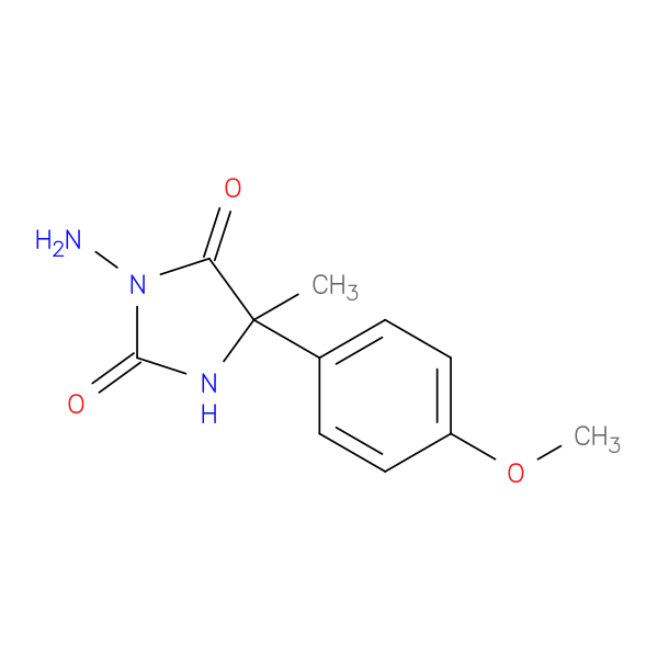 3-amino-5-(4-methoxyphenyl)-5-methylimidazolidine-2,4-dione