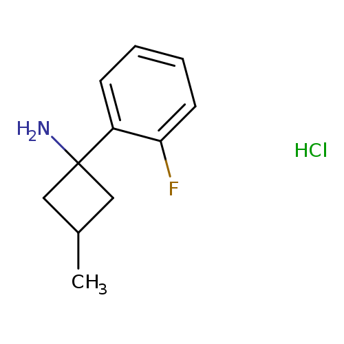 1-(2-fluorophenyl)-3-methylcyclobutan-1-aminehydrochloride,Mixtureofdiastereomers