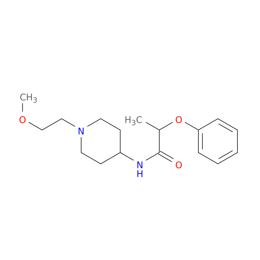 N-[1-(2-methoxyethyl)piperidin-4-yl]-2-phenoxypropanamide