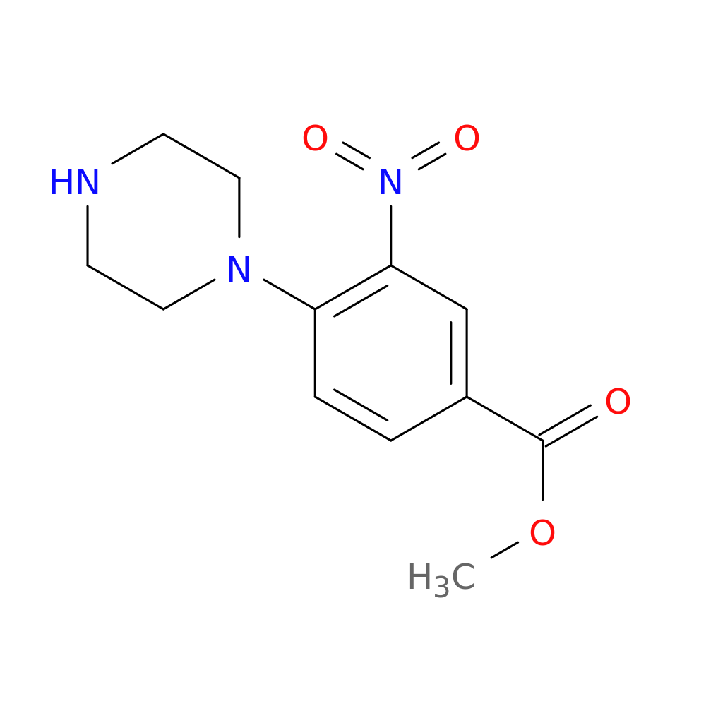 Methyl 3-nitro-4-(1-piperazinyl)benzoate