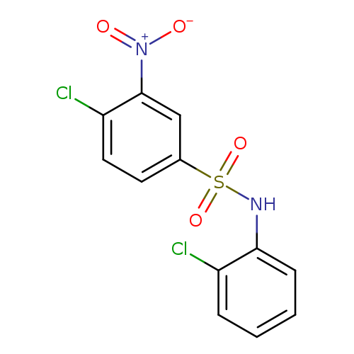 4-chloro-N-(2-chlorophenyl)-3-nitrobenzene-1-sulfonamide