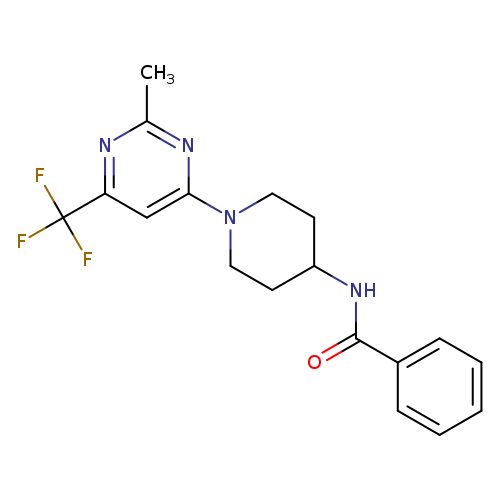 N-{1-[2-methyl-6-(trifluoromethyl)pyrimidin-4-yl]piperidin-4-yl}benzamide