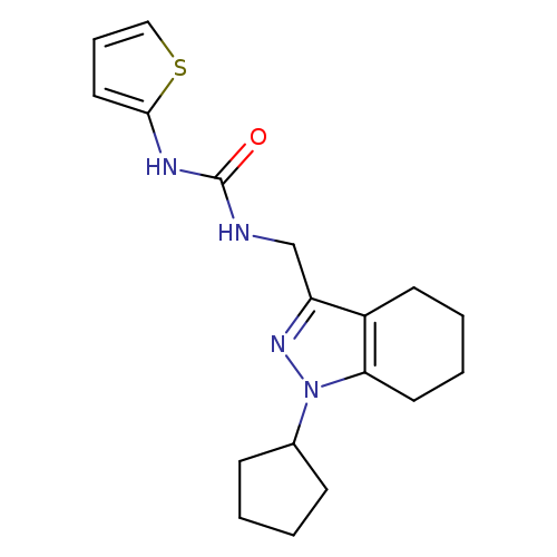 3-[(1-cyclopentyl-4,5,6,7-tetrahydro-1H-indazol-3-yl)methyl]-1-(thiophen-2-yl)urea