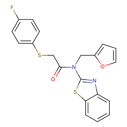 N-(1,3-benzothiazol-2-yl)-2-[(4-fluorophenyl)sulfanyl]-N-[(furan-2-yl)methyl]acetamide