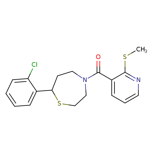 7-(2-chlorophenyl)-4-[2-(methylsulfanyl)pyridine-3-carbonyl]-1,4-thiazepane