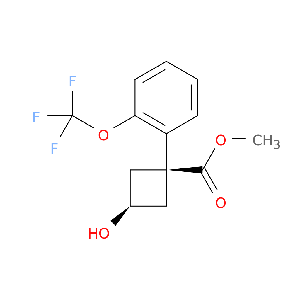 rac-methyl (1s,3s)-3-hydroxy-1-[2-(trifluoromethoxy)phenyl]cyclobutane-1-carboxylate