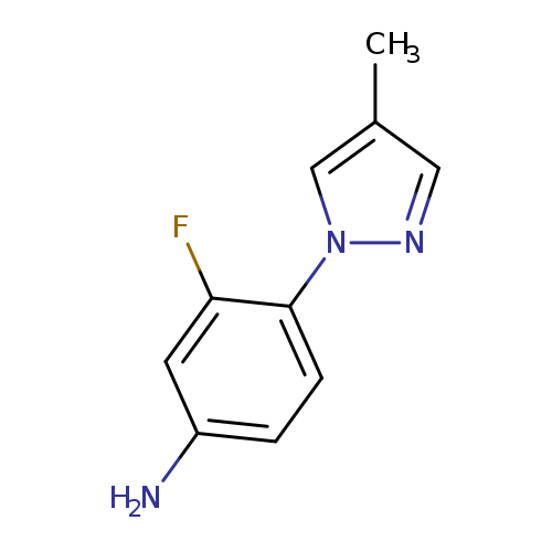 3-Fluoro-4-(4-methyl-1h-pyrazol-1-yl)aniline