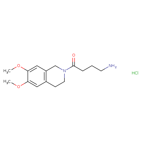 4-amino-1-(6,7-dimethoxy-1,2,3,4-tetrahydroisoquinolin-2-yl)butan-1-one hydrochloride