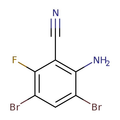 2-Amino-3,5-dibromo-6-fluorobenzonitrile
