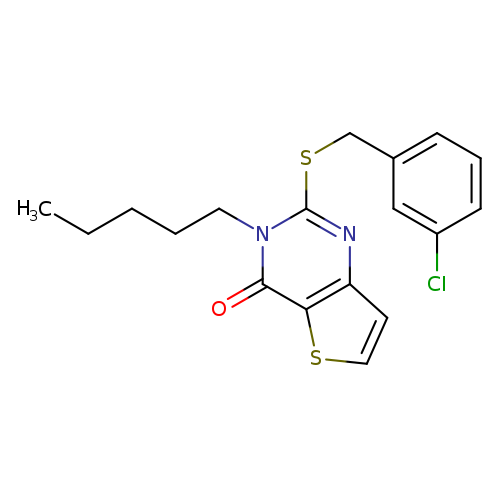 2-{[(3-chlorophenyl)methyl]sulfanyl}-3-pentyl-3H,4H-thieno[3,2-d]pyrimidin-4-one