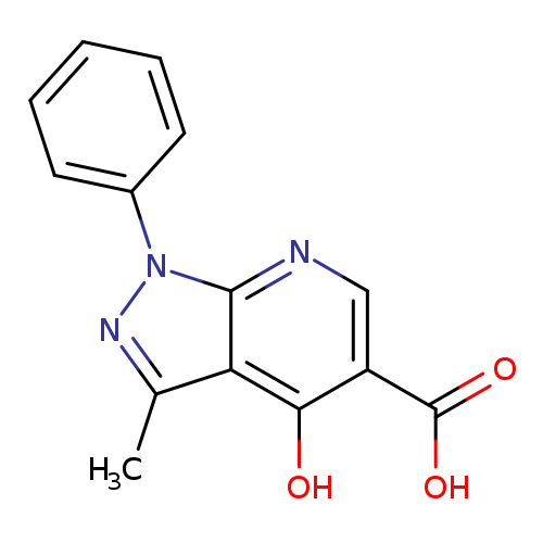 4-Hydroxy-3-methyl-1-phenyl-1H-pyrazolo[3,4-b]pyridine-5-carboxylic acid