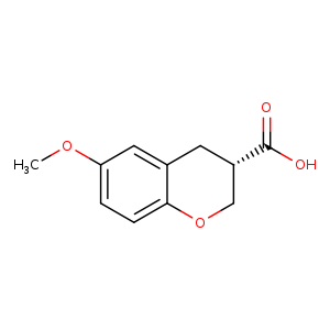 2H-1-Benzopyran-3-carboxylic acid, 3,4-dihydro-6-methoxy-, (3S)-