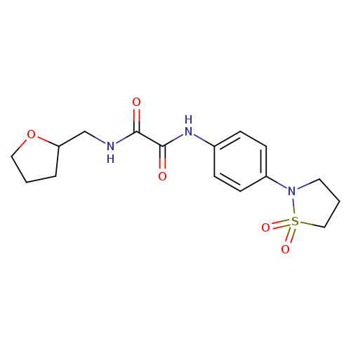 N'-[4-(1,1-dioxo-1lambda6,2-thiazolidin-2-yl)phenyl]-N-[(oxolan-2-yl)methyl]ethanediamide